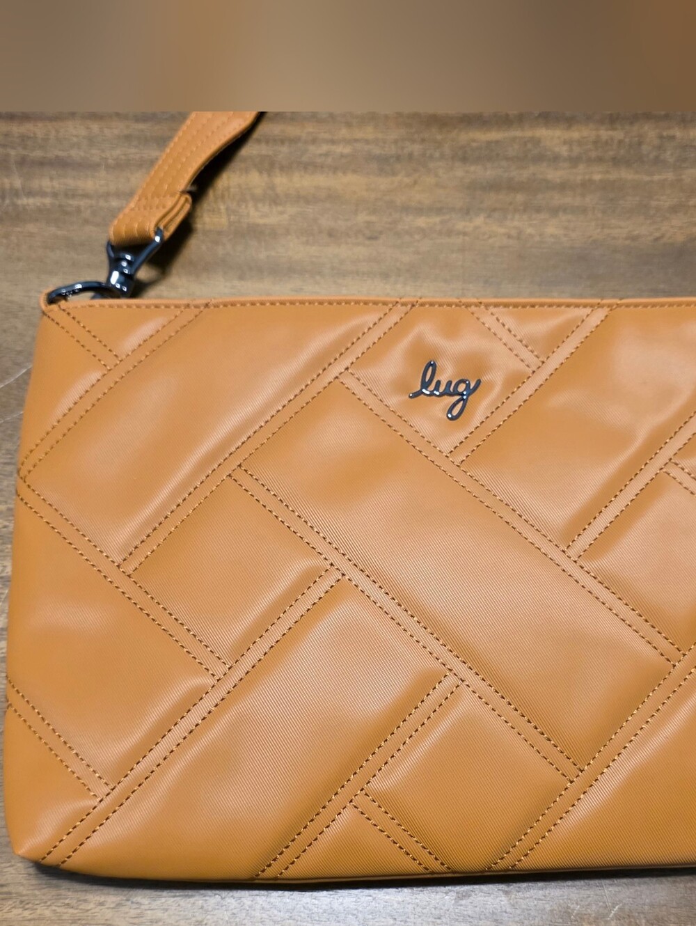 Lug Waltz Satin Luxe VL Crossbody Bag in Cappuccino